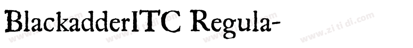 BlackadderITC Regula字体转换